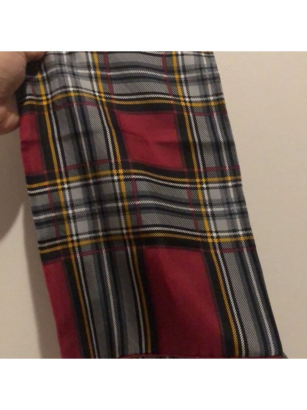 YSL scarf #2  🧣 checkered authentic silk 💯 - Picture 7 of 8